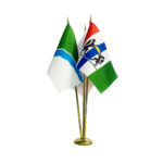 Настольный флагшток латунь 50 мм, 3 штока