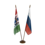 Напольный флагшток дерево, 2 штока