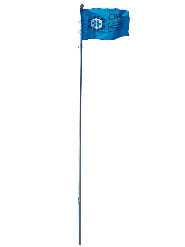 Уличный флагшток "Открытый механизм" 7 м