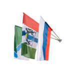 Фасадный флагшток "Эконом", 3 штока