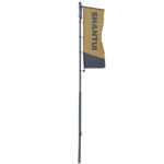 Уличный флагшток «Закрытый баннер-лифт» 10 м.