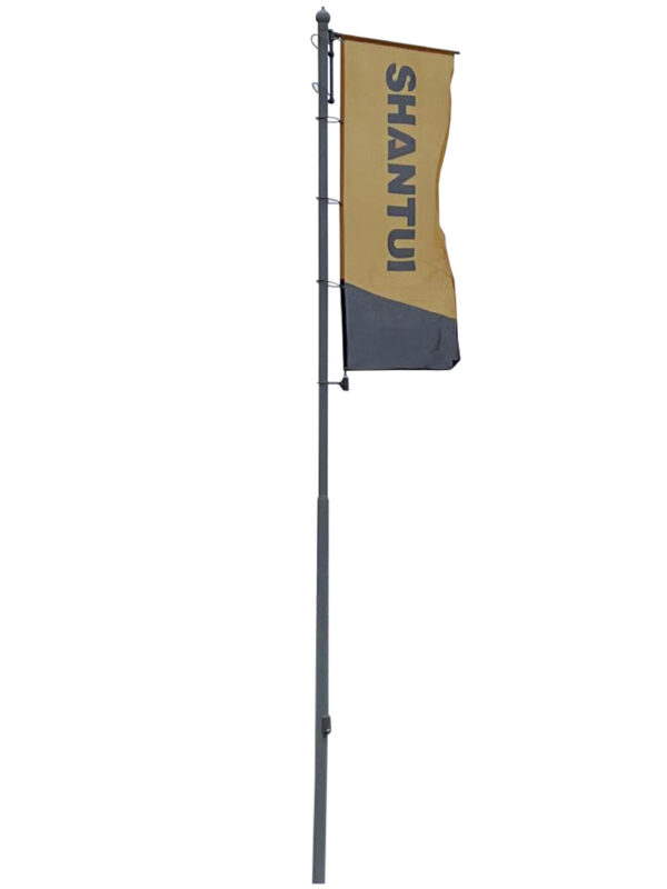 Уличный флагшток «Закрытый баннер-лифт» 10 м