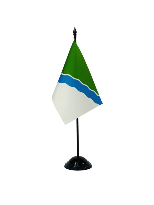 Настольный флагшток пластик черный, 1 шток