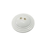 Основание для напольного пластикового флагштока на 2 штока белое