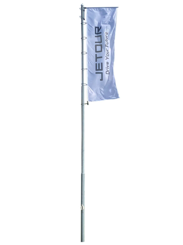 Уличный флагшток «Открытый баннер-лифт» 12 м