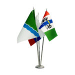 Настольный флагшток нержавейка 50 мм, 3 штока