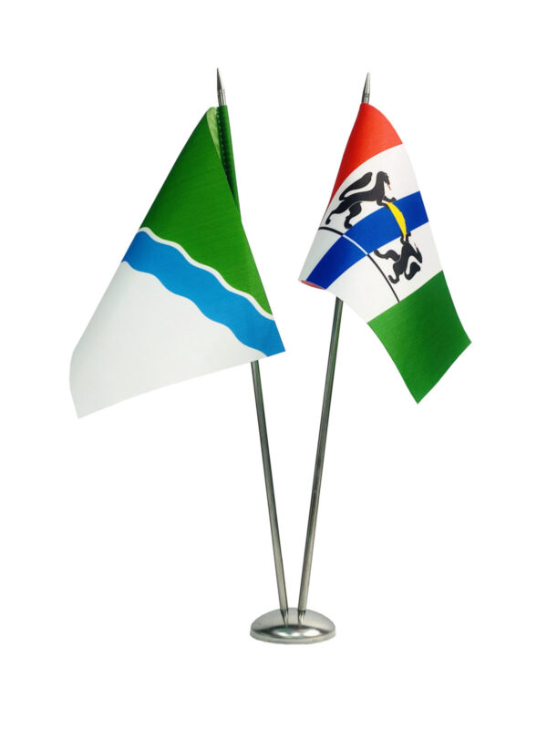 Настольный флагшток нержавейка 50 мм, 2 штока