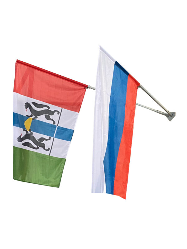 Фасадный флагшток "Эконом", 2 штока