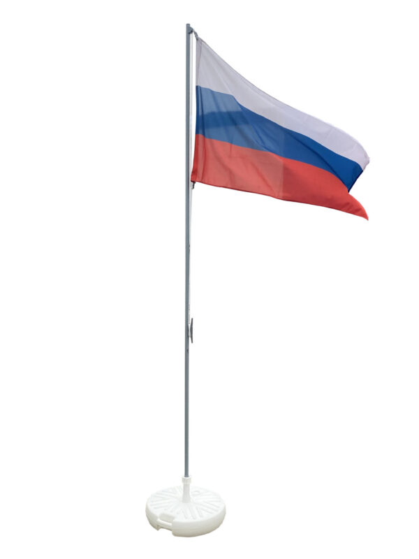 Мобильный флагшток для школ "Стандарт" 3 м с наливным основанием