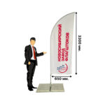 Мобильный флагшток виндер «Парус» 3.65 м. (650 мм)