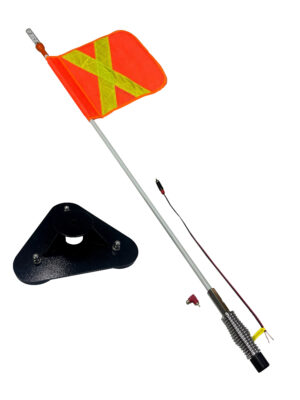Флагшток сигнальный на магните 122 см