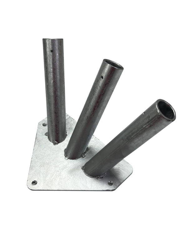 Сварной фасадный кронштейн на 3 штока (Цинк)