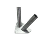 Сварной фасадный кронштейн на 2 штока (Цинк)