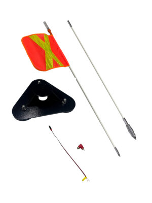 Флагшток сигнальный на магните 244 см