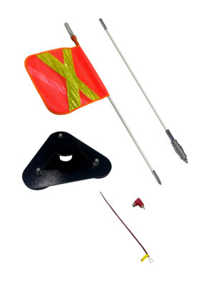 Флагшток сигнальный на магните 183 см