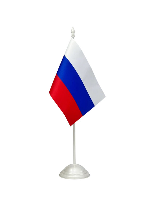 Настольный флагшток пластик перламутр, 1 шток
