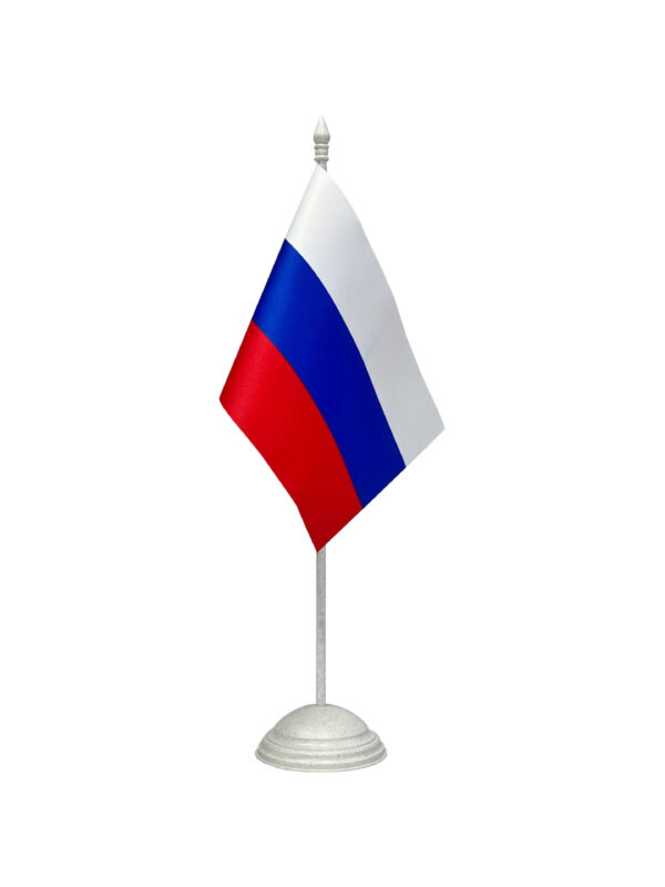 Настольный флагшток пластик мрамор, 1 шток
